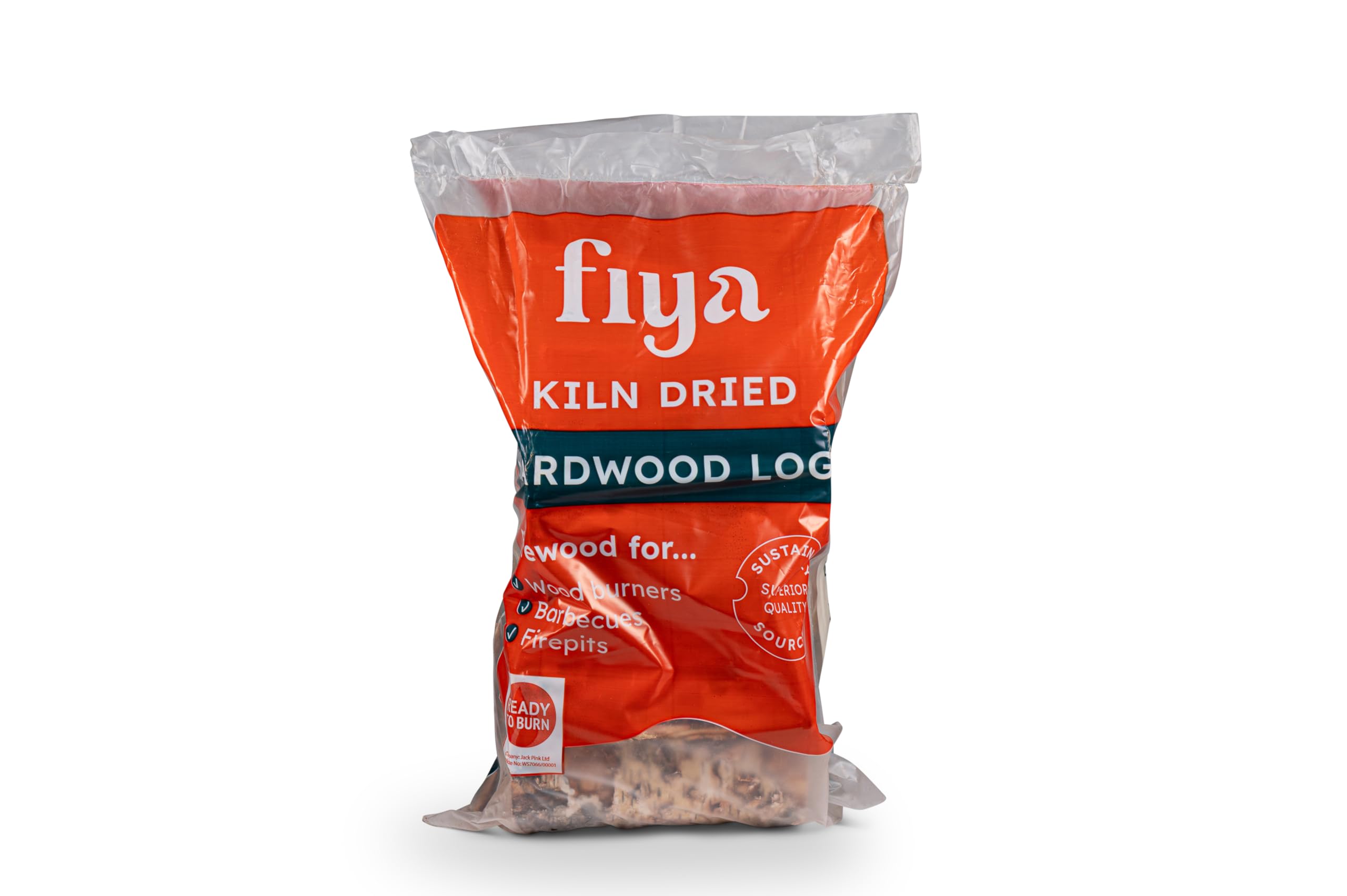 Fiya Midi Bag 20L (7.3kg Approx) | Kiln Dried Logs | Perfect for Firepits, Barbeques, Pizza Ovens, Wood Burners, Camping (1 bag, 1, count)