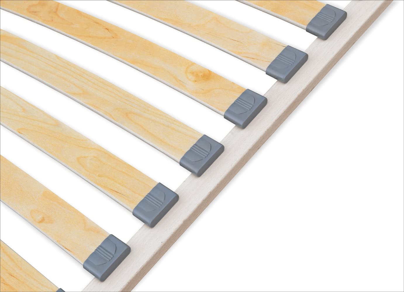 ECOFORM Economic - Rete a Doghe 160x200 in Legno di Faggio - Alta Qualità e Durevole - Telaio in Legno - Confezione Ecologica