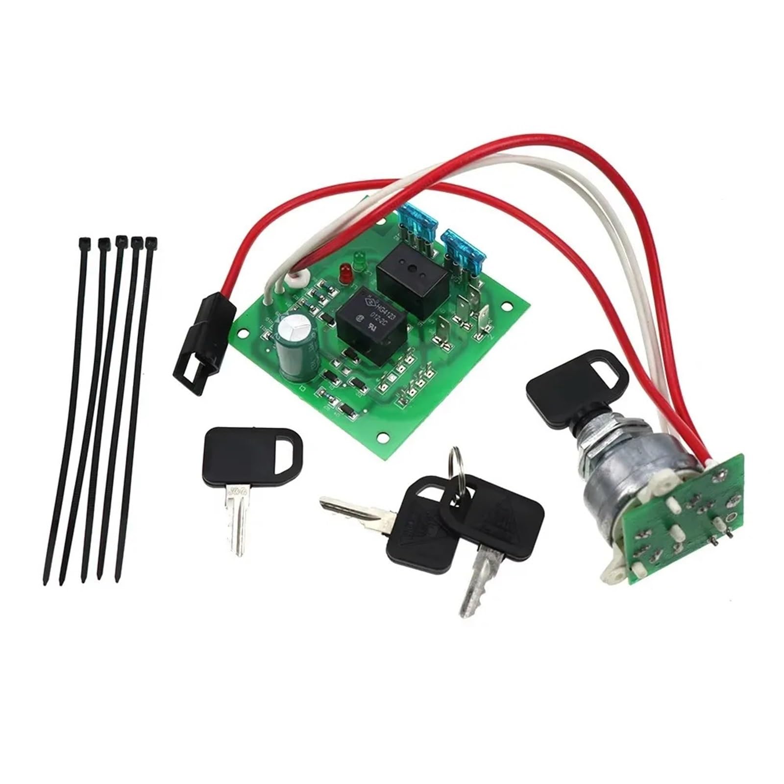 Moduł przełącznika zapłonu z kluczykami pasuje do John Deere 415 425 445 455 numer seryjny poniżej 070001 AM136681 AM120819 AM118981 Wyłącznik zapłonu samochodu
