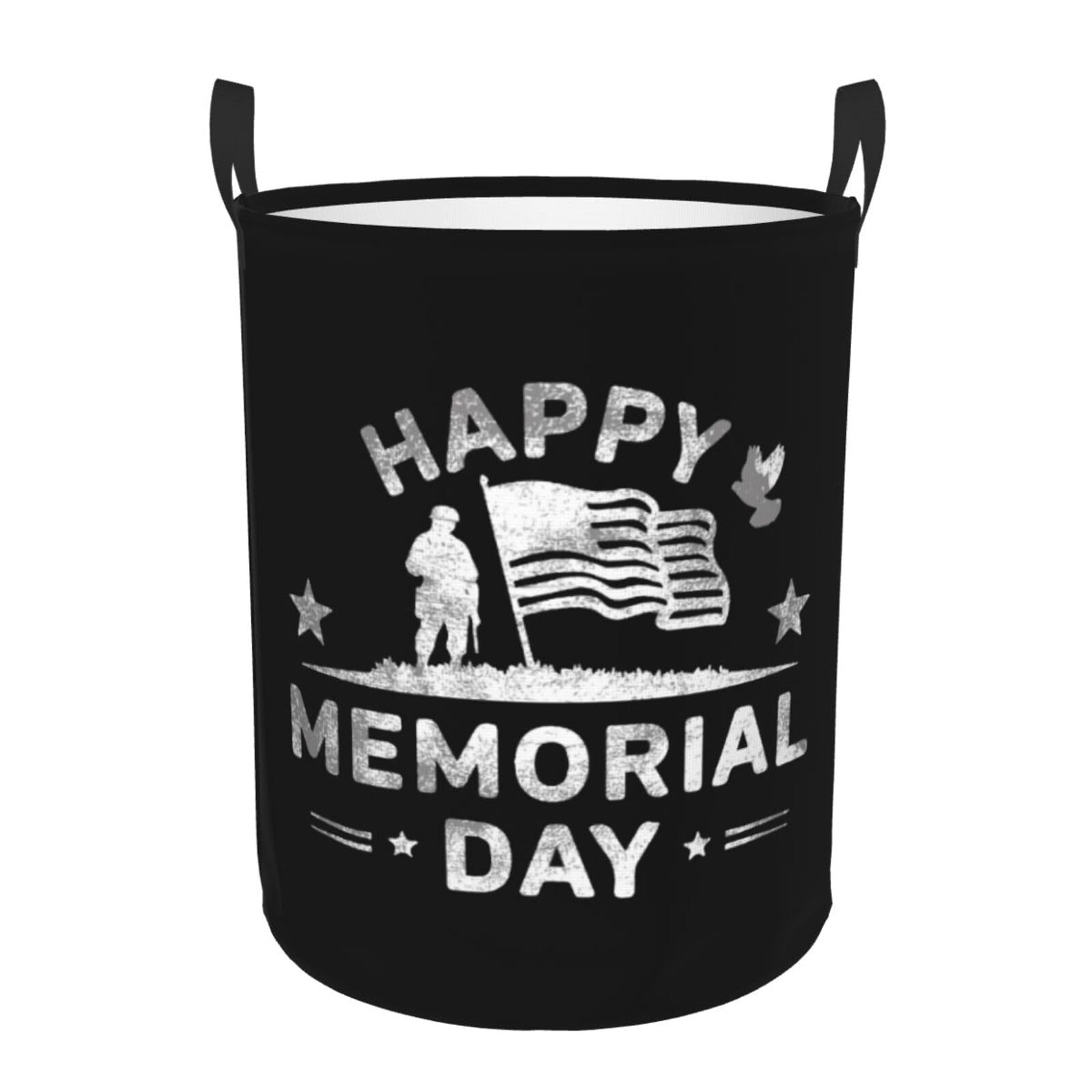 Cesta per Bucato 40X50cm Memorial Day America Flag Cesta Porta Giocattoli