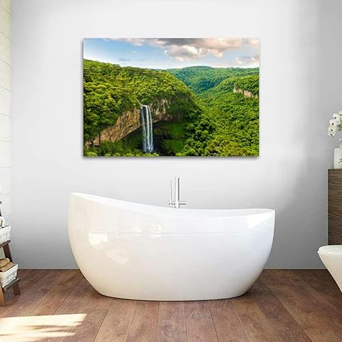 Miniatura 4 de Caracol Falls Canela Rio Grande do Sul - Lienzo decorativo de pared para dormitorio, decoración de pared sobre cama, sala de estar, baño, oficina,