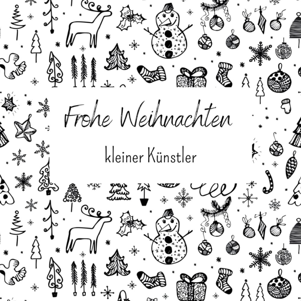 Frohe Weihnachten kleiner Künstler