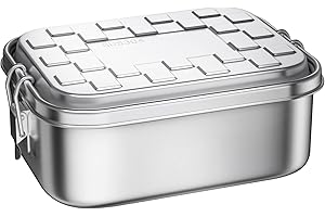 G.a HOMEFAVOR 900ml Steel Box: Leak-Proof Bento Lunch Box