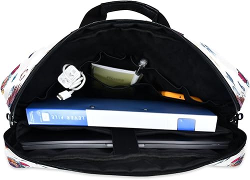 Miniatura 8 de Mandala Boho Animal Owl - Maletín para laptop de 15.6 pulgadas para negocios, bolsa de computadora resistente al agua para portátiles de 14 a 16
