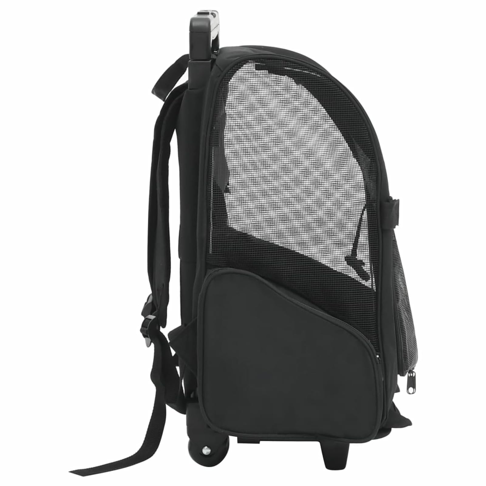 Lechnical Trolley Trasportino per Animali Pieghevole Multifunzione Nero,Articoli per Animali,Animali Domestici - Articoli,Passeggini per Animali Domestici