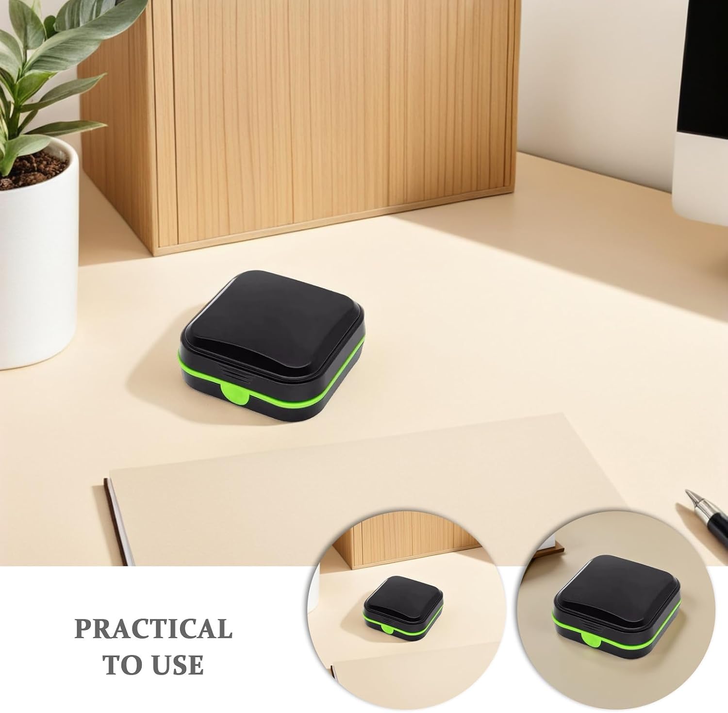 Portable Hearing Aid Storage Box, Shockproof Protective Case for Travel