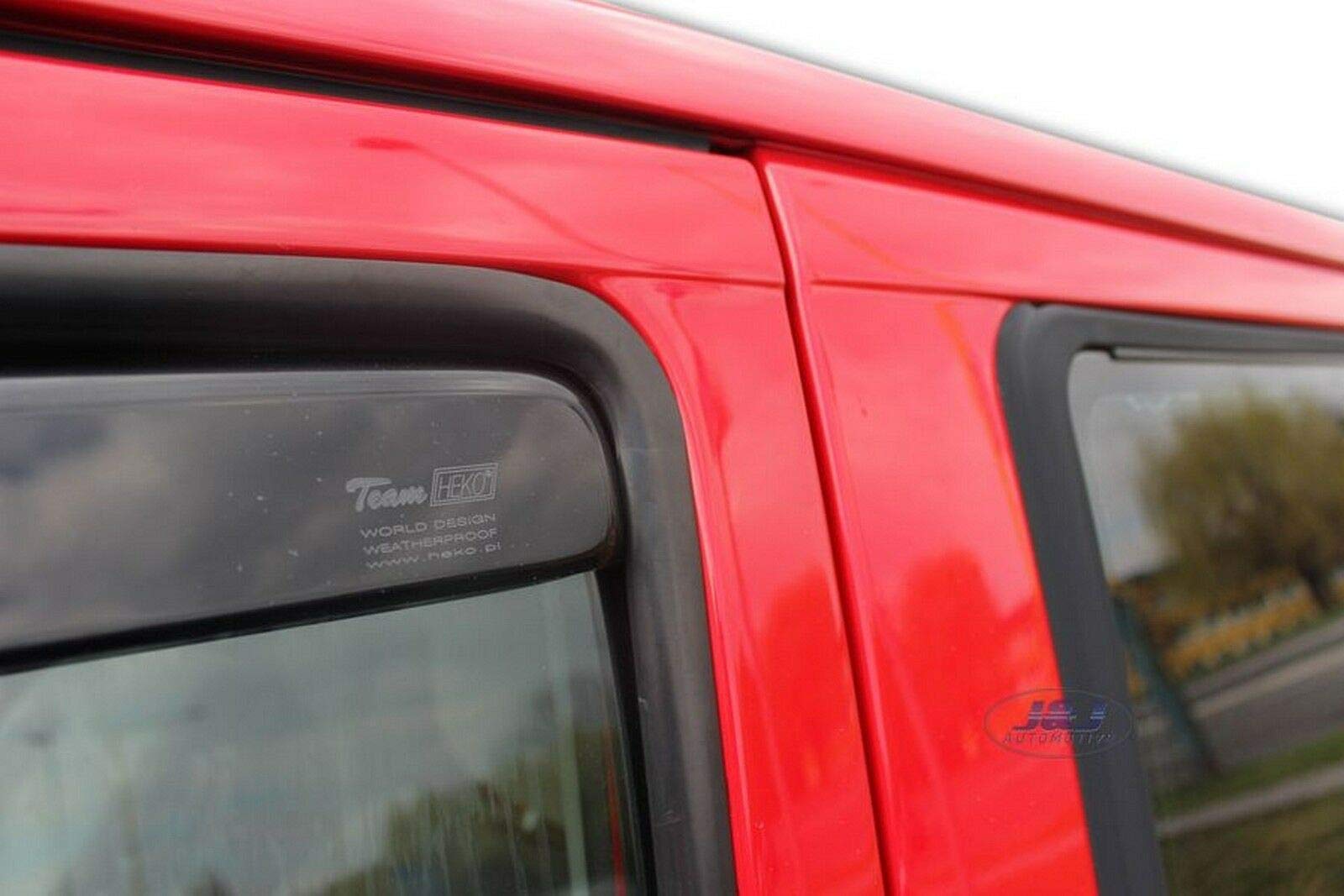 J&J AUTOMOTIVE Windabweiser passend für Volkswagen Caravelle 1990-2003 2tlg, Heko Regenabweiser Vorne Getönt Dunkel Passform