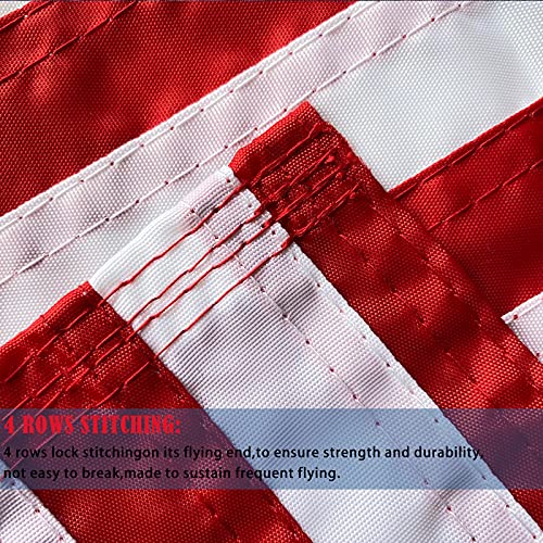 Mosprovie Us Boat Flag 12X18 - Embroidered Stars American Boat Marine Flags Durable Polyester Sewn Stripes Nautical Flag For Boat Cabin Flags With 2 Brass Grommets #TOP4