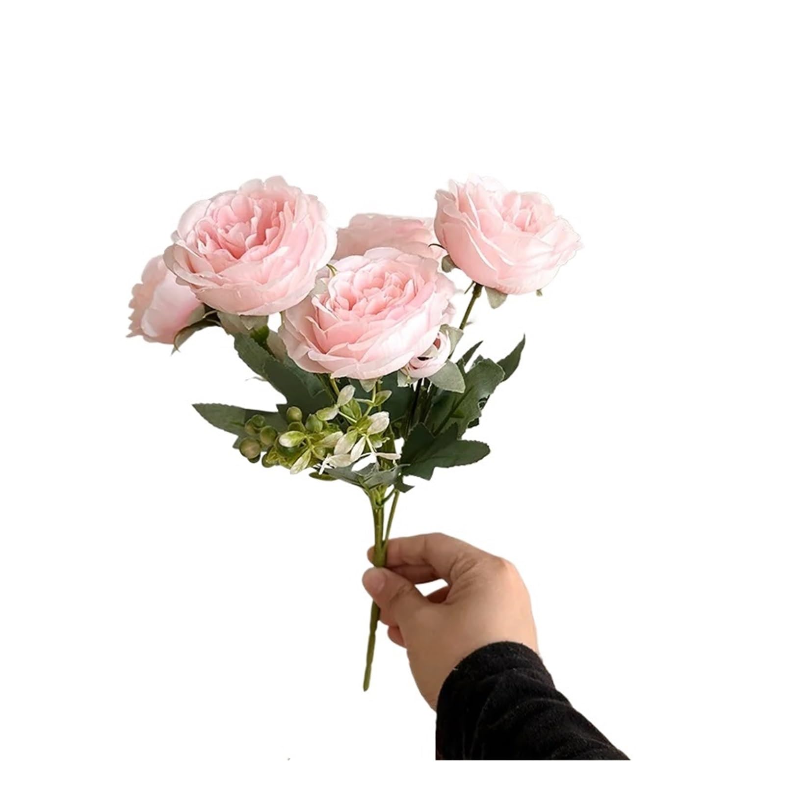 Casetlong 5Pcs Artificial Flowers Wedding Decor Bouquet Home Decorations Party Flower Arrangements(Pink)