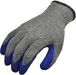 G & F Products Rubber Latex Coated Work Gloves for Construction, Blue, Crinkle Pattern, X-Large (Sold by dozen, 12 Pairs) (1511XL-DZ)