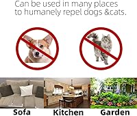 Vista 5 de Paquete de 8 tapetes repelentes de gatos para exteriores e interiores para gatos y perros, tapetes de plástico con púas, 16 x 13 pulgadas