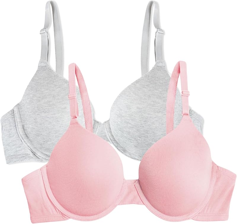 Fruit of the Loom corpiño tipo remera de algodón suave para mujer: ultrasuave, flexible e invisible debajo de las camisetas