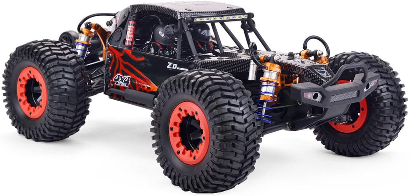 TOUCAN RC HOBBY 1/10 Alloy Chassis Racing DBX 103 AWD Remote Control Off Road Car Wheelie Bar Version Metal Gears Internal Roll Cage RTR