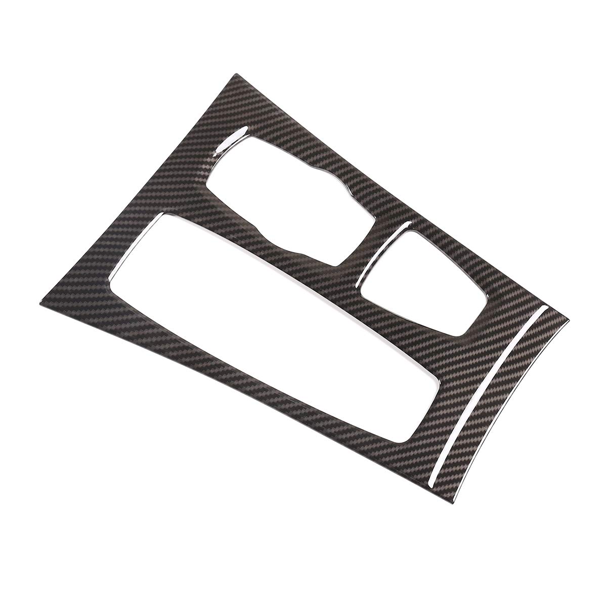 ABS Plastic Car Center Console Gear Shift Panel Cover Frame Trim Accessories for BMW X5 X6 E70 E71 2008-2013,Left Hand Drive (Carbon Fiber)