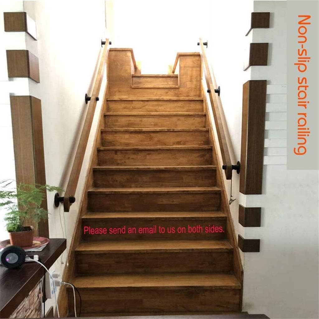 階段手すり手すり手すり - 完全なキット。無垢材の滑り止め壁階段の手すり、屋内と屋外のヴィラロフト幼稚園の家の子供の廊下の安全手すり