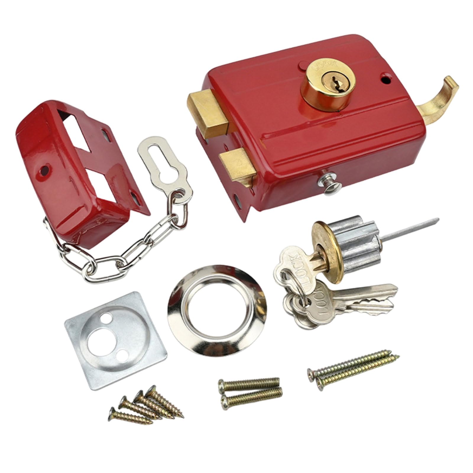 Netbiio Oh! Protective Metal Door Old Type Durable Security Upgrade For Residential And Commercial Door Bedroom
