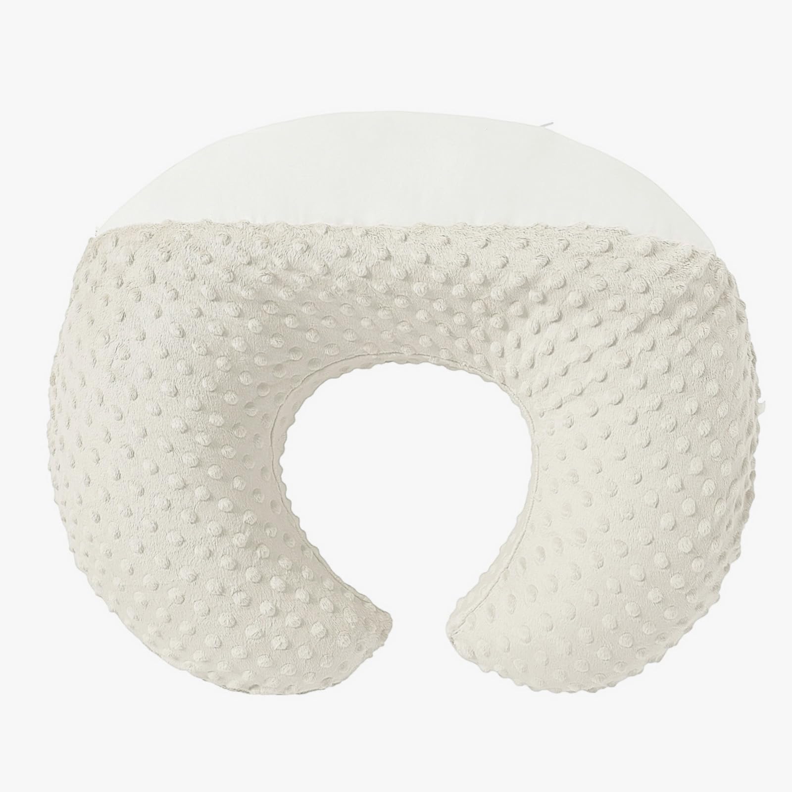 Almohada de lactancia y posicionador para lactancia, almohadas de lactancia materna ultra suaves para más apoyo para mamá y bebé, con funda de minky extraíble de primera calidad (prístino)