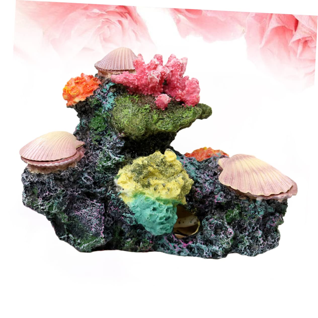 minkissy Dekoracje terrarium akcesoria do akwarium dekoracje sztuczne rośliny koral akwarium ozdoby rośliny wodne akcesoria akwarium symulacja roślina koral do akwarium dekoracja muszla