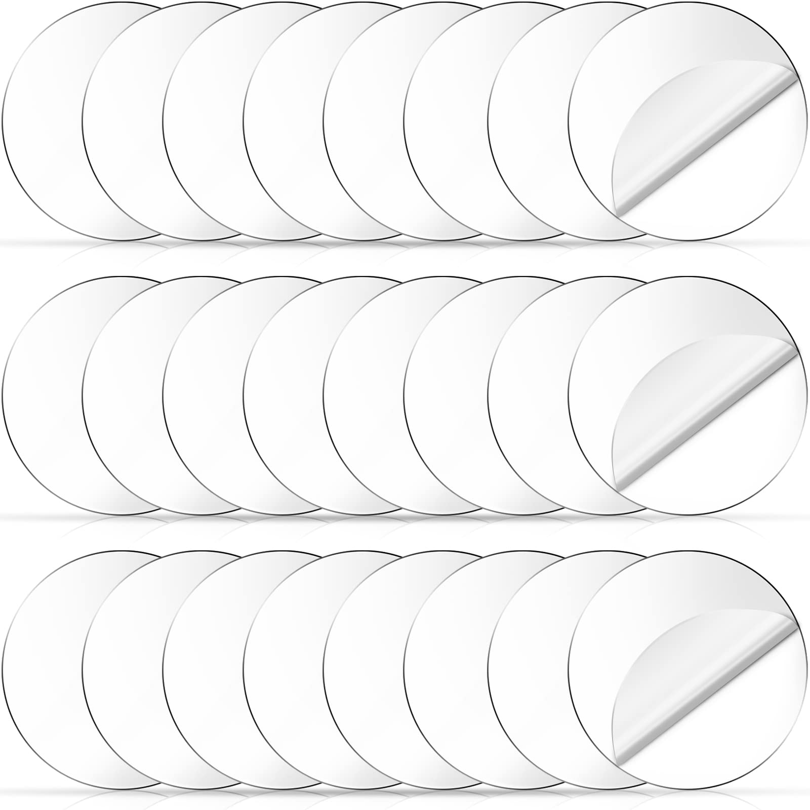 Gartful Clear Acrylic Circle Blanks- 2 Inch, 50 Pieces 0.06 4 thumbnail image