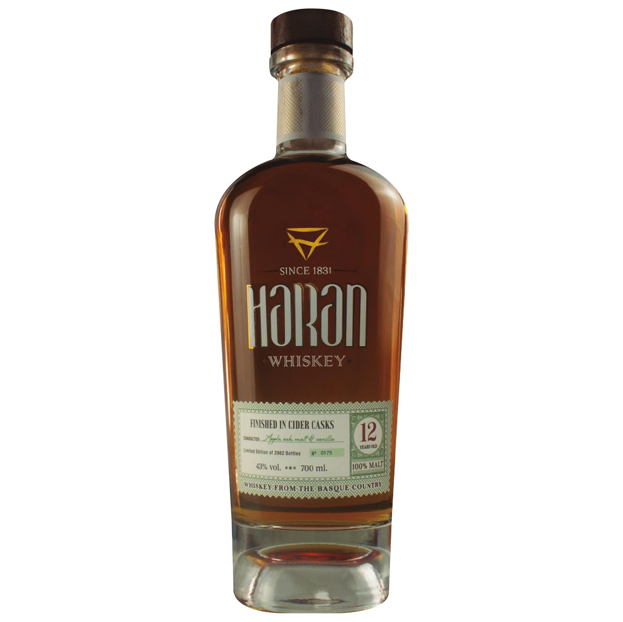 Destileria Acha Haran 12 Años Whisky Acabado en Barrica de Sidra 700ml