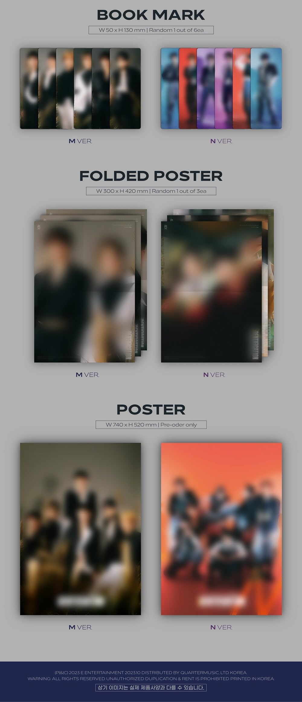E'LAST ELAST - 4th Mini Album iDENTIFICATION CD+Folded Poster (2 versions SET (No Poster))