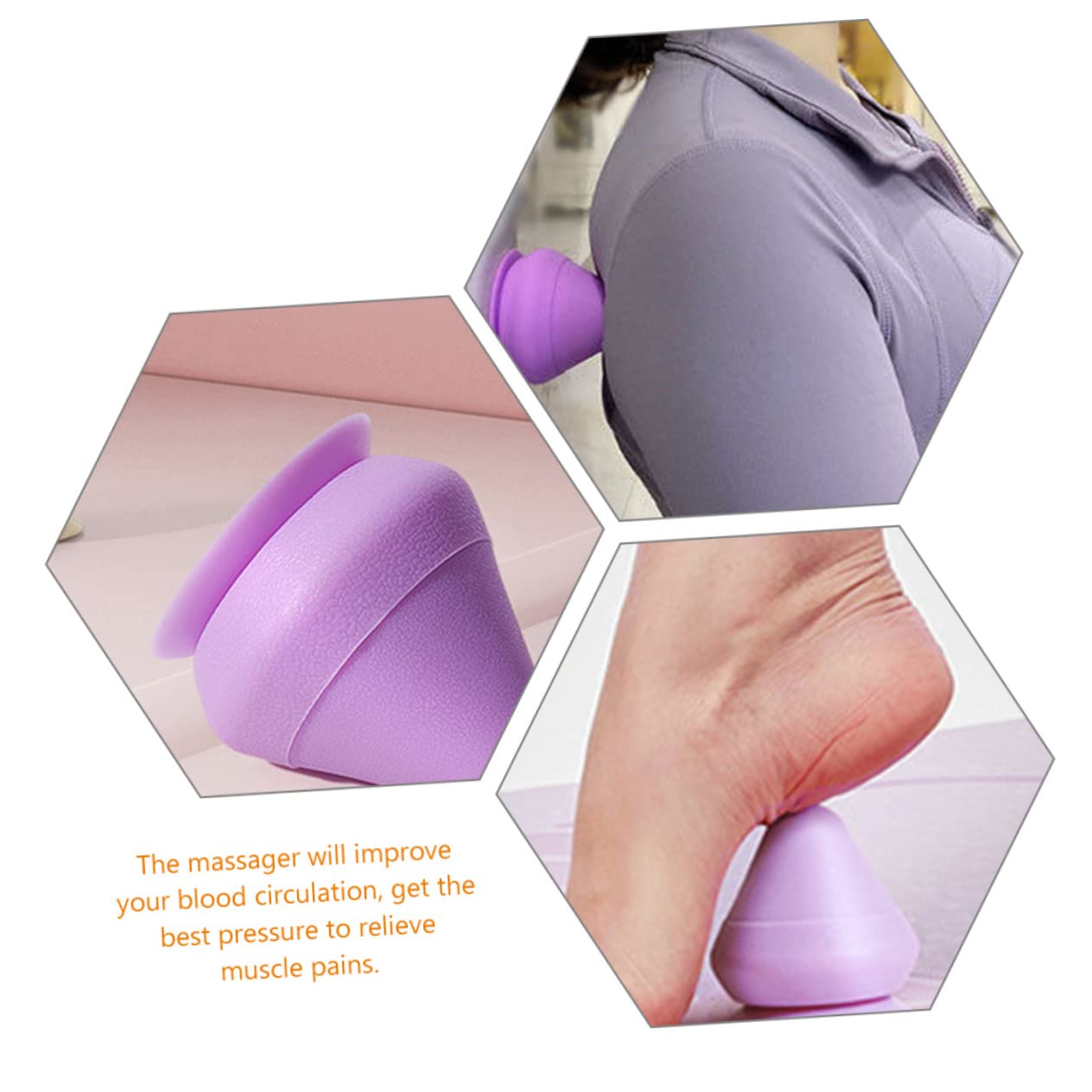 MAGICLULU 3piezas Bola De Masaje Con Para Auto-masaje Herramienta Para Aliviar Músculos Doloridos Multifuncional De Yoga Para Espalda y Pies