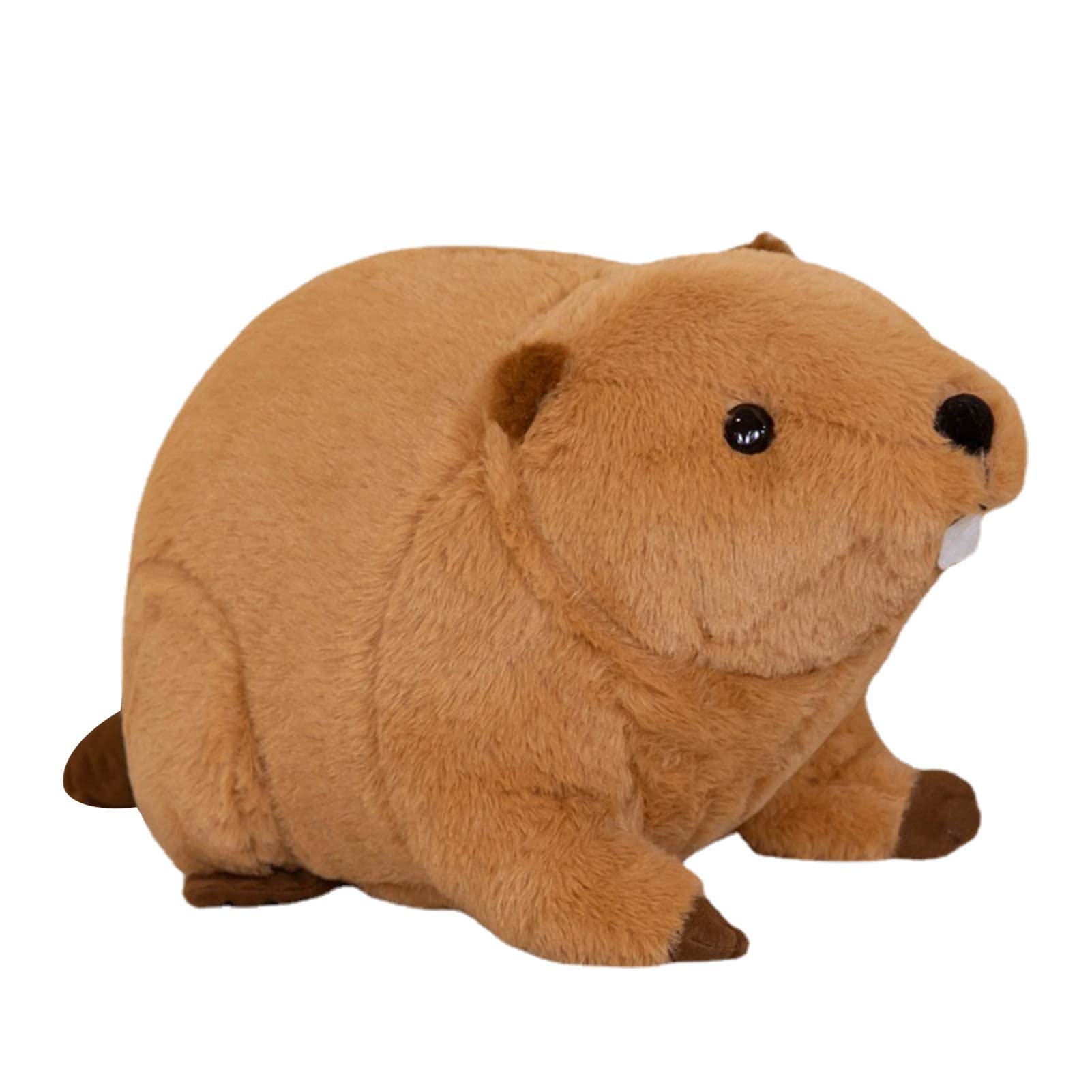 Ragondin farci | Adorable Coussin câlin en Peluche Nutria - Nutria Peluche Décor Doux Câlin PP Coton Farci Parfait Cadeau Forte Résilience pour Garçons Filles Enfants Petites Amies