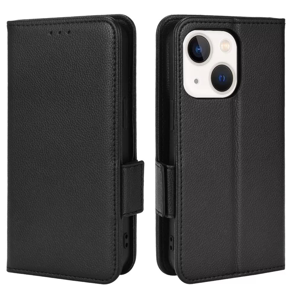 Topme Custodia in Pelle per VIVO Y19S (6.68 Inches), [ Cover per Telefono Serie Modello Litchi Semplice] - Blu scuro