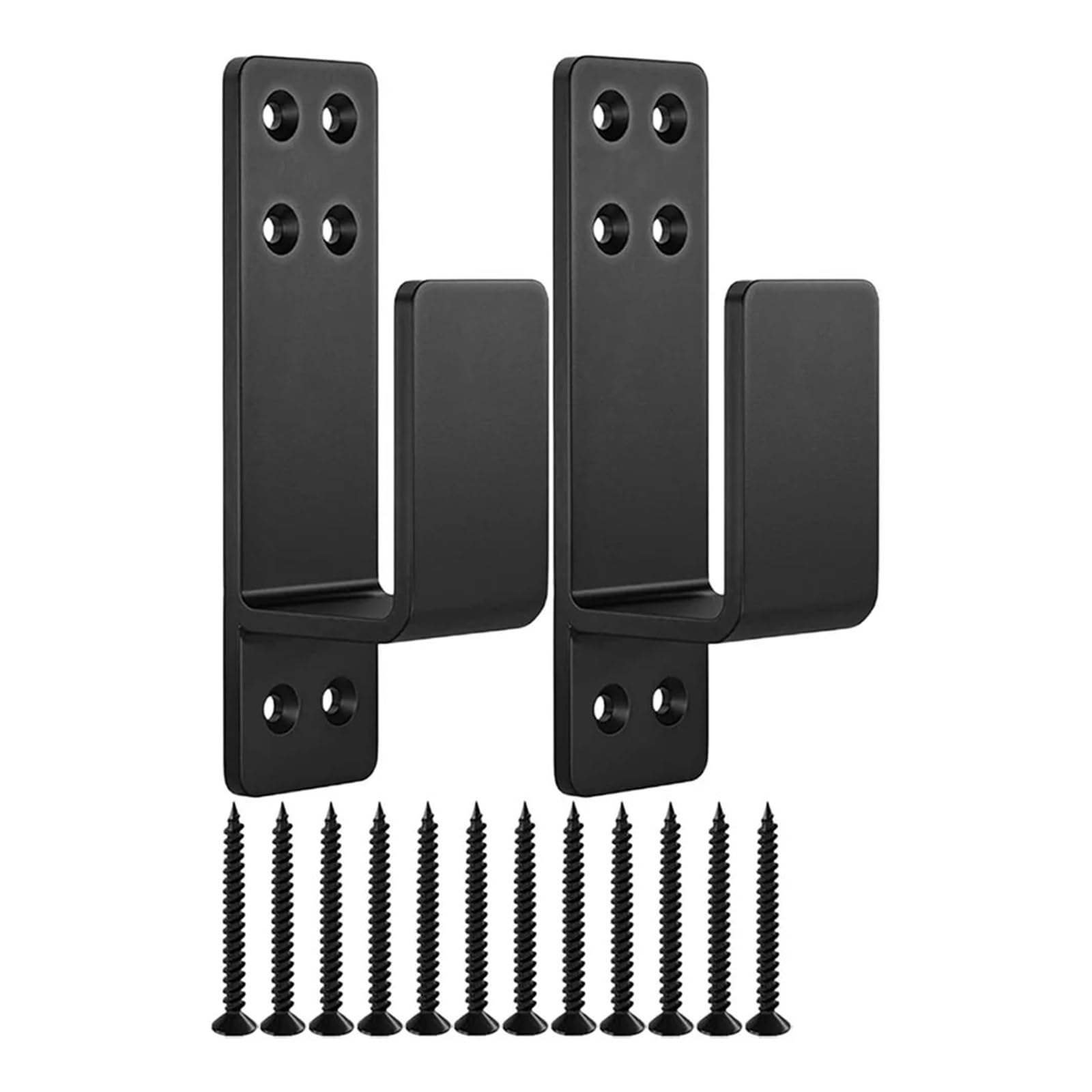 Pestillo de Puerta, Soporte de Seguridad, Kit de Hardware Deslizante automático, Ganchos for Llaves, Soportes de Barricada, Perno de Seguridad Resistente, 2 uds.