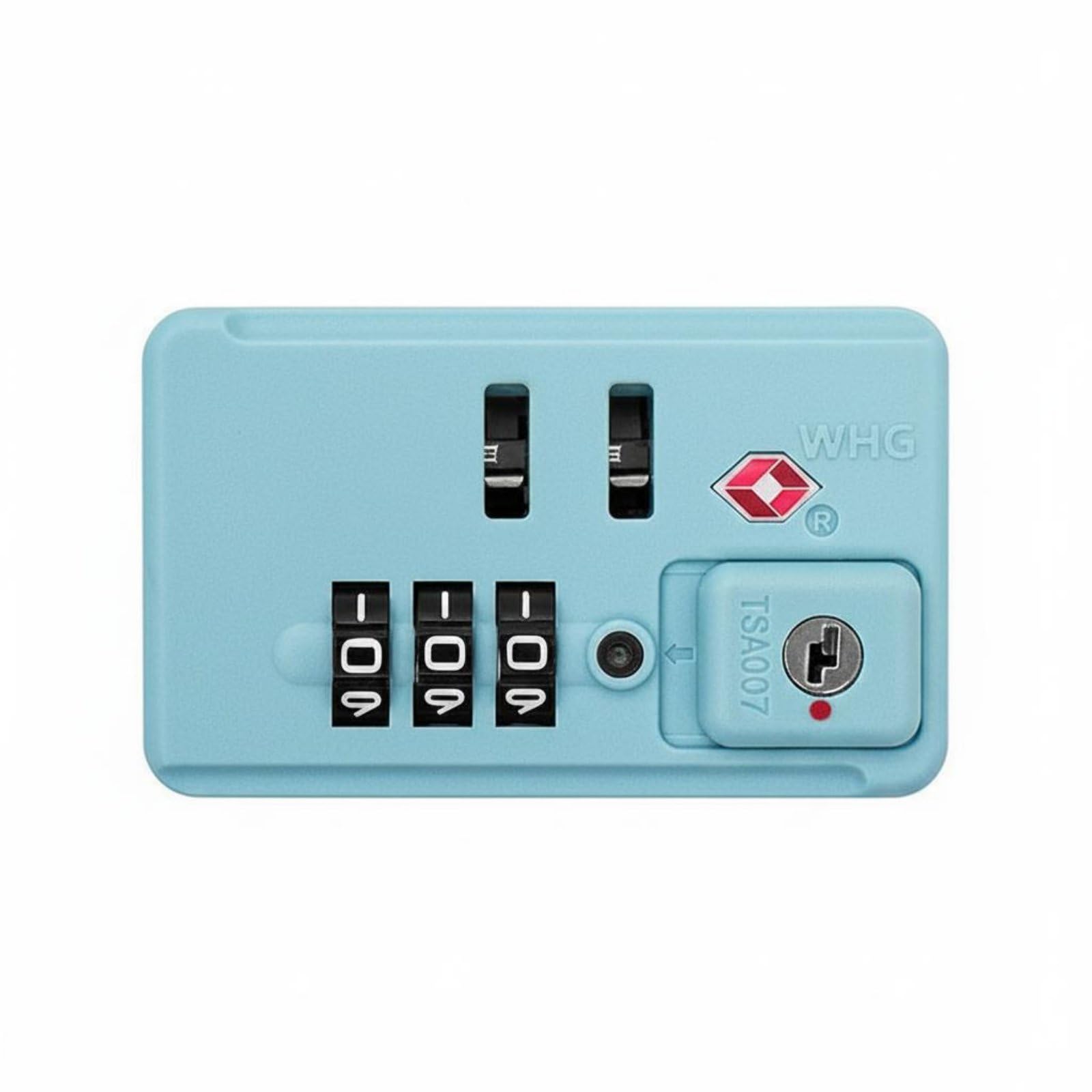 STYLEHEAVEN Keyless Convenience Airport Security Approved Combination Lock Clear-View Dials Dials Built-in Luggage Lock Inspection Indicator Travel Accessory for International Travelers, Ice Blue|Bus-picture-26