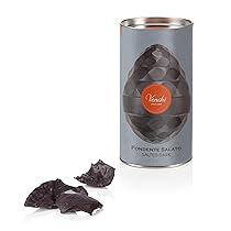 Venchi – Uovo di Cioccolato Fondente Salato, 150 Gr, Gusto Cioccolato Fondente con Granella di Caramello Salato, Senza Glutine, con Sorpresa, Collezione Pasqua Venchi, Idea Regalo