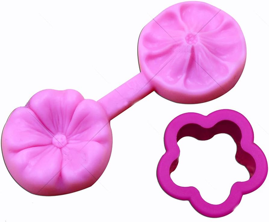 KALAIEN Cherry Blossom Silicone Fondant Cake Mold Flower Cake Design Moulds Chocolate Icing Candy Decorating Mould