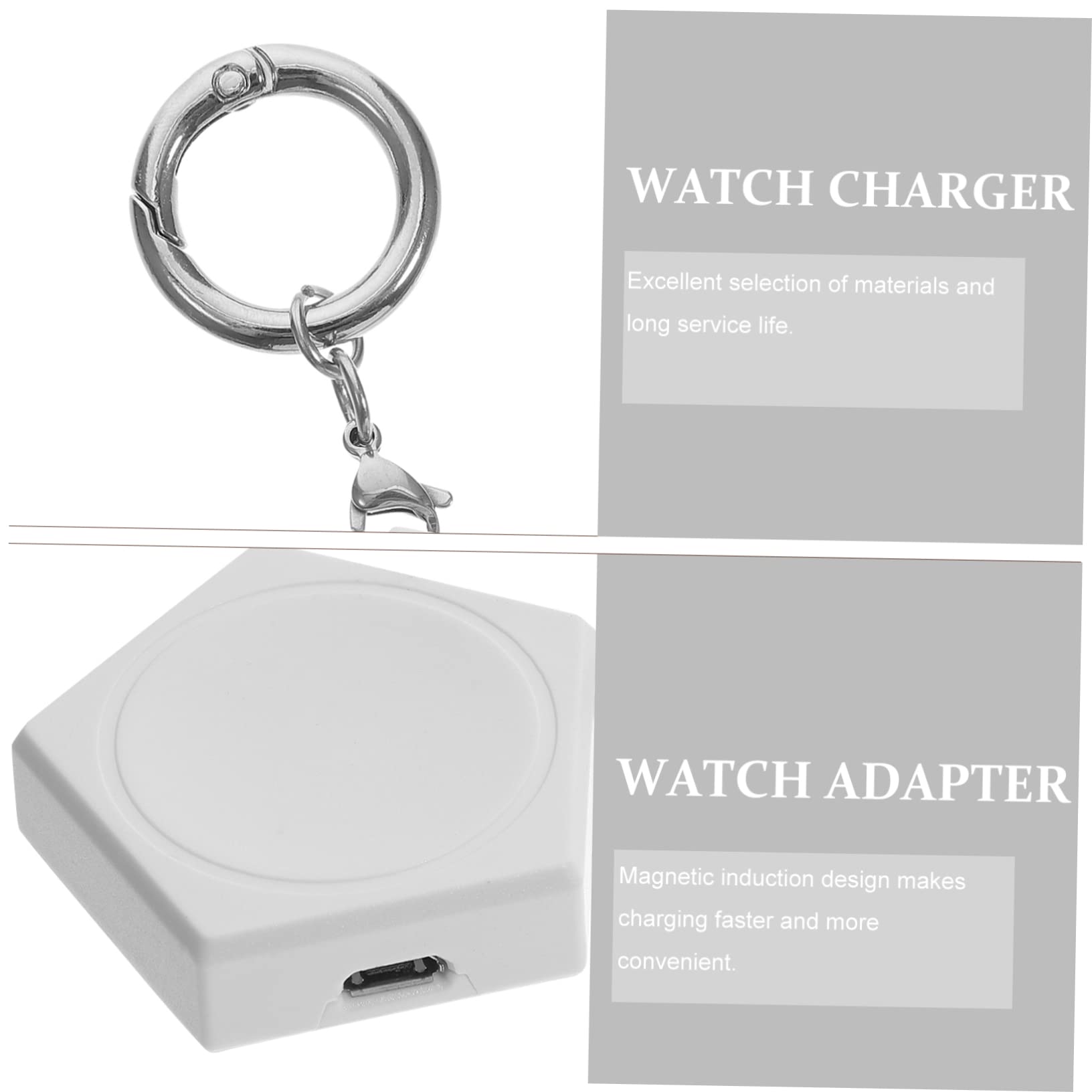 Housoutil Chargeur De Montre 4 Pièces Léger Portable Charge Rapide Adapté À La Maison Bureau Et Aux Voyages