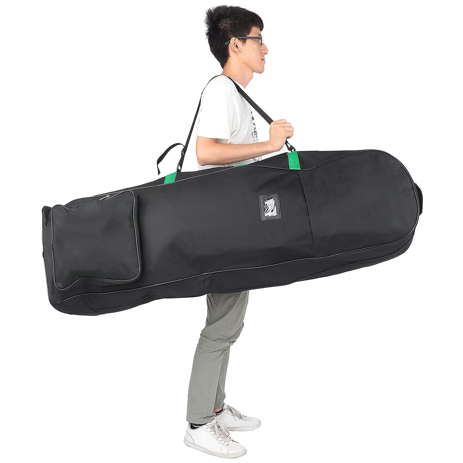 VBESTLIFE Sac de Voyage de Golf avec Roulettes Pliable 600D Oxford Vert