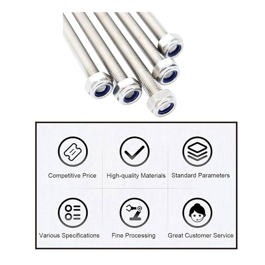 TA-VIGOR 4Pcs M8 X 300mm Fully Threaded Rod, 304 Stainless Steel Studding Rod Bar, Right Hand Threads Rods For Anchor Bolts, Clamps, Hangers And