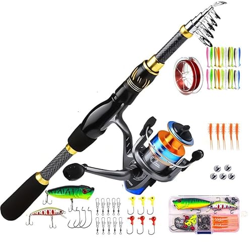 RTFJVXVZ Sea Rod Set Long range Throwing Fishing Reel Combination Novice