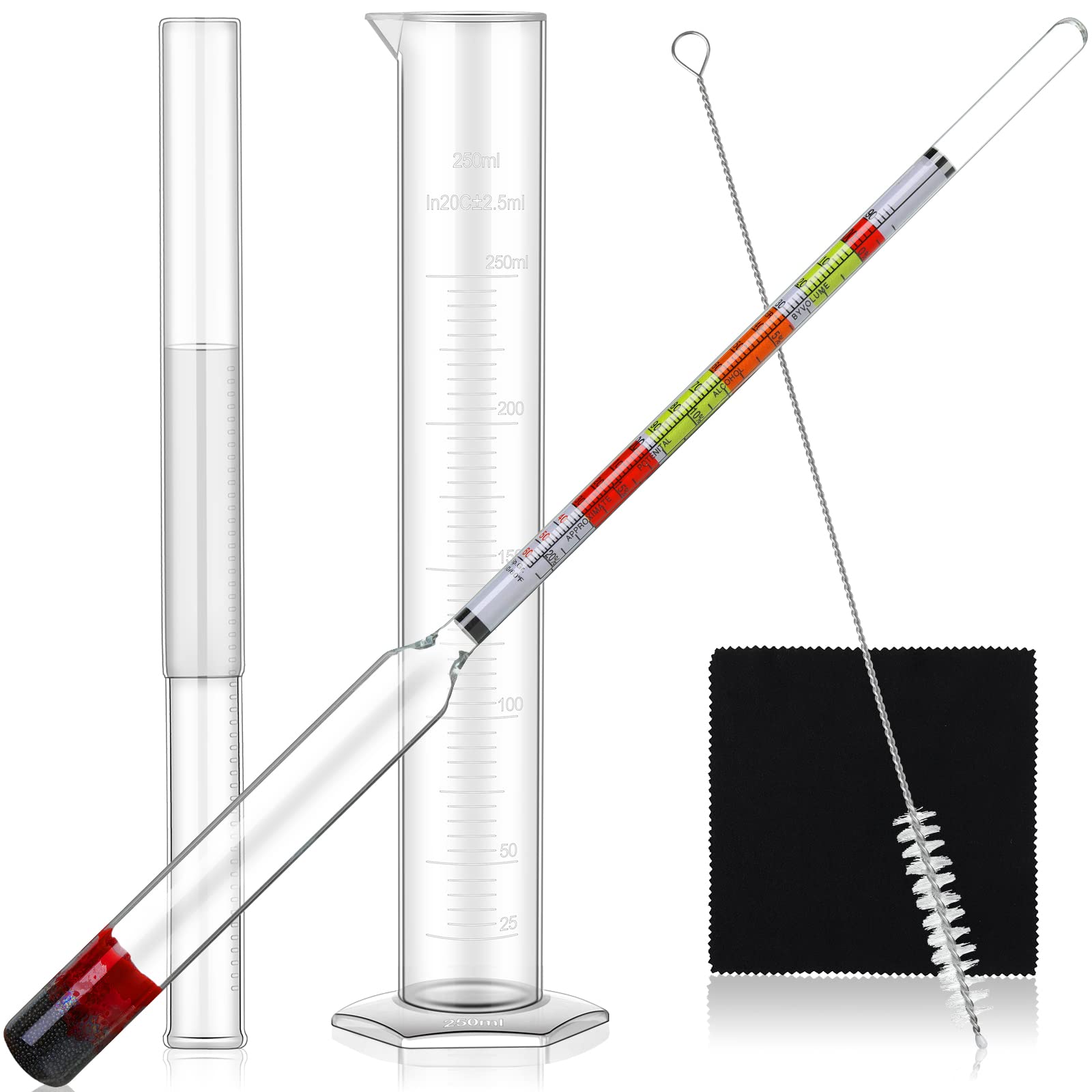 Buy Alcohol Hydrometer Alcohol Measuring Tools Hydrometer Test Jar ABV