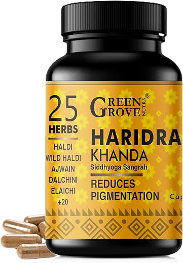 GreenGrove Nutra Haridra Khanda with Curcumin Supreme Formula | Powerful blend of 25 herbs, designed to reduce pigmentatio...