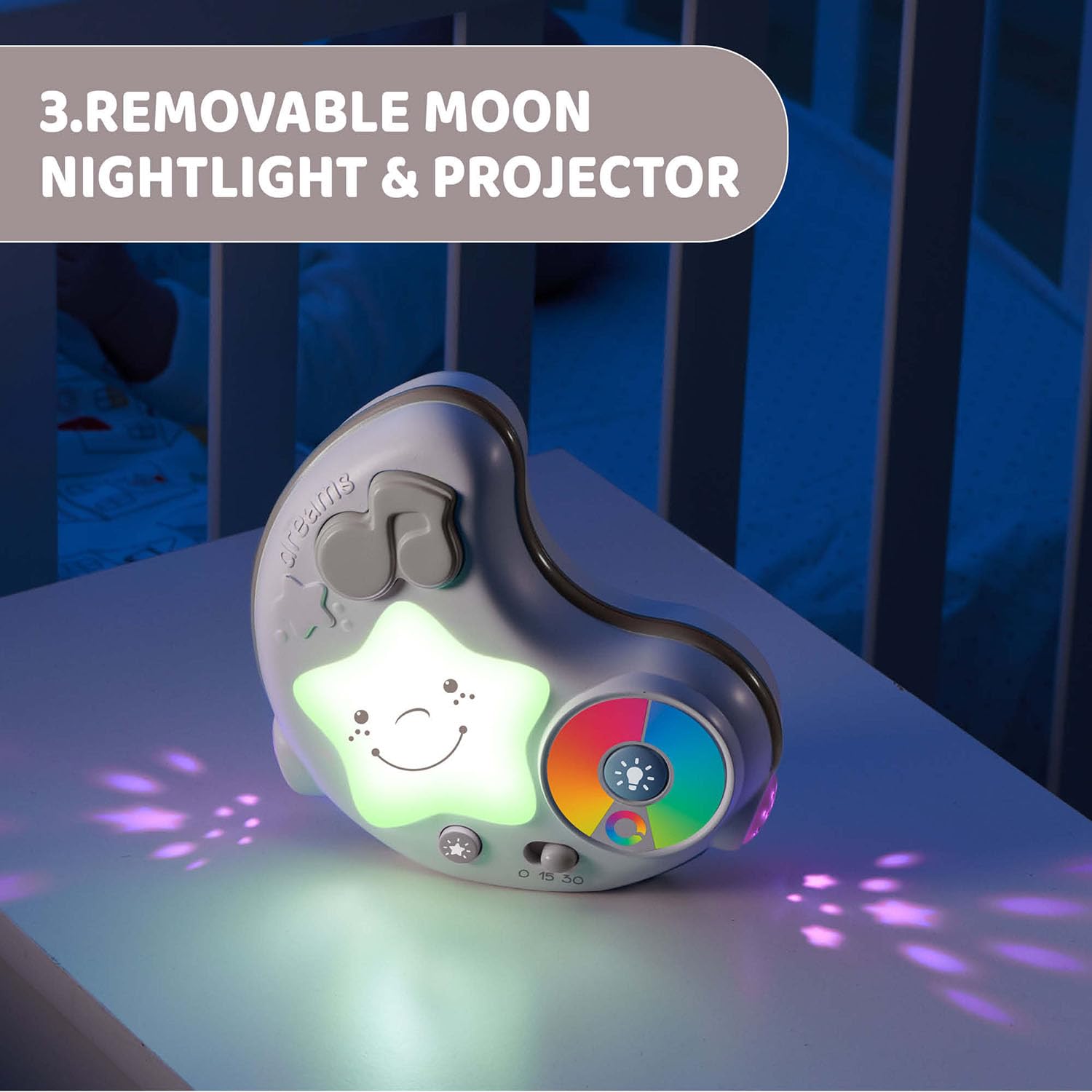 Chicco Palestrina dei Colori Beige 3in1, Palestrina Neonato Multifunzione Elettronica con Tappeto, Proiettore Stelle, Luce Notturna Removibile e Melodie Rilassanti, Giochi Neonato 0+ Mesi