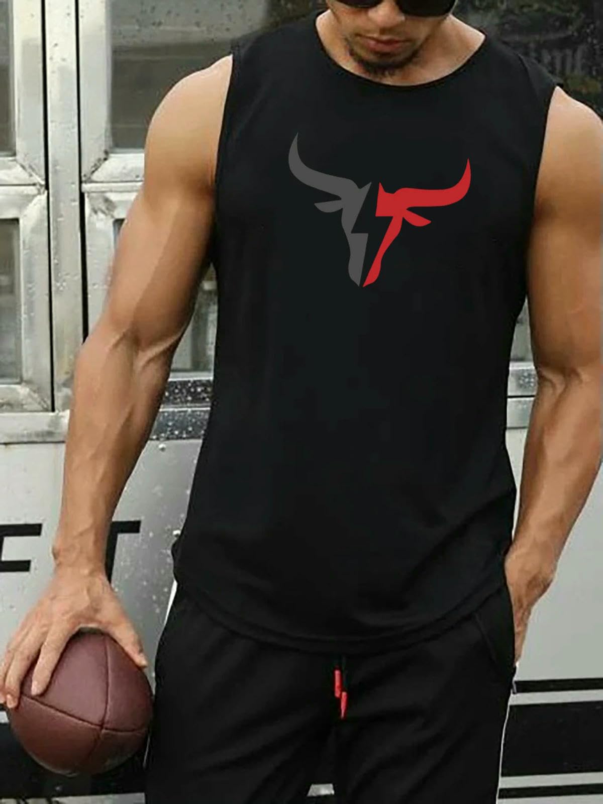 kamizelka fitness męska bez rękawów podkoszulek koszulka męska siateczkowa oddychająca topy sportowo-szary-XL