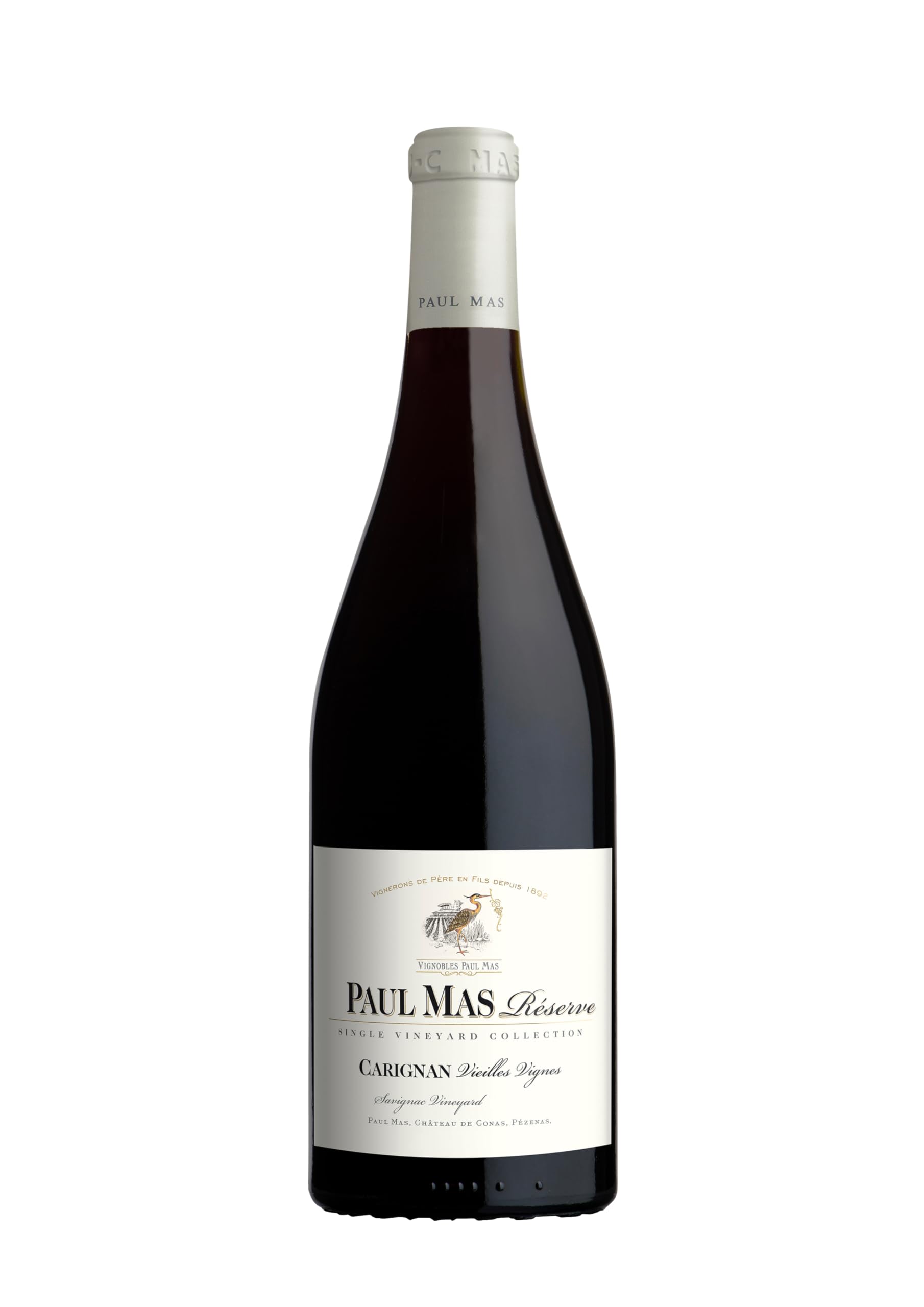 Paul Mas Réserve Carignan Vieilles Vignes 75cl – Rich French Red Wine with Blackberry & Spiced Dark Fruit