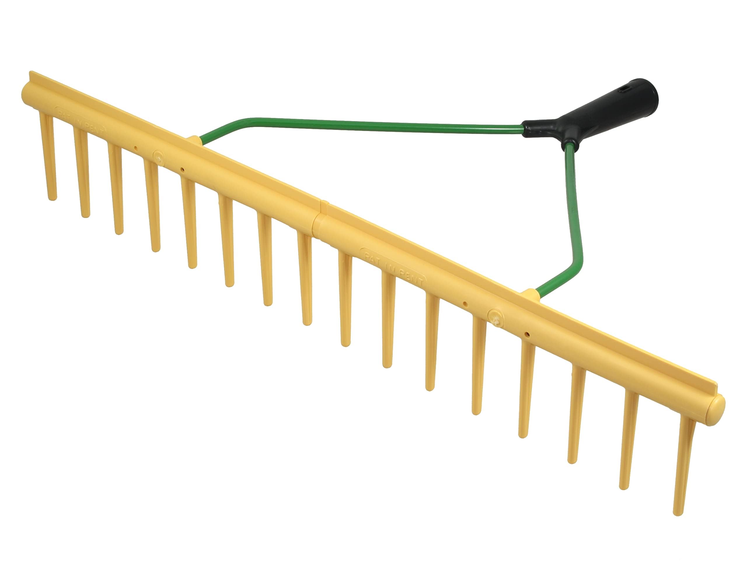 Profi Heurechen 65cm Spar Set - Rasenrechen mit Egalisierkante - Robuster Rechen für den Garten - Vielseitig einsetzbar als Laubrechen, Gartenrechen oder Laubbesen - 2 Stück
