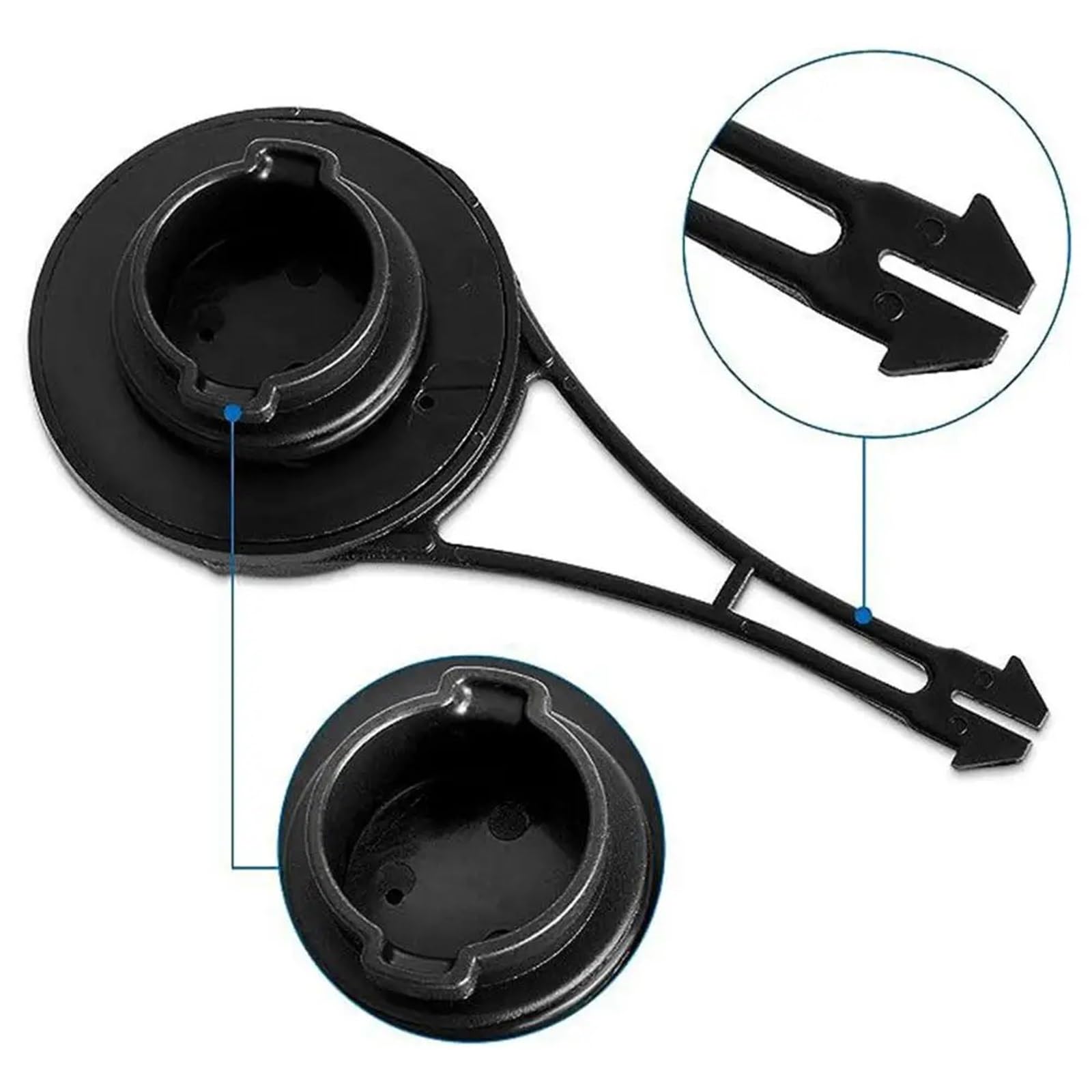 Para tapa de aceite cortacésped 799585 799684, sello plástico duradero para correa Tapón llenado combustible(2PCS)