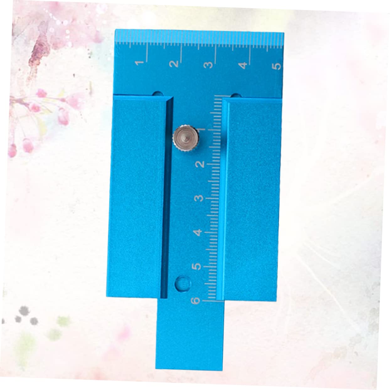 2 Piezas medidor de altura regla de calibre regla de altura de la mesa de carpintería de a de carpintero Sky-blue