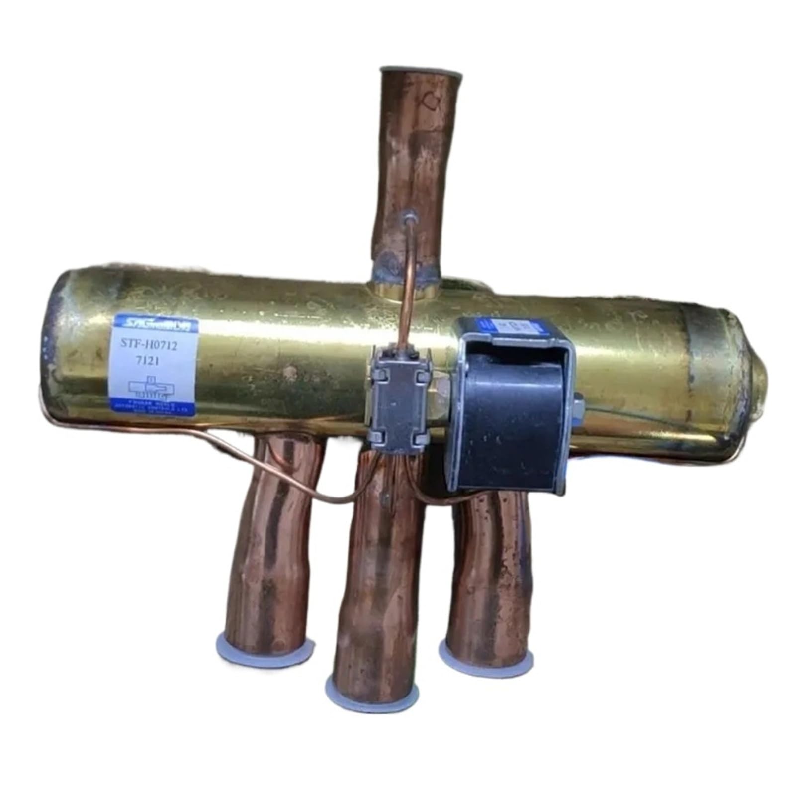 Genterun Stf-H0712 Air Conditioning Four-Way Cooling And Heating Reversing Valve Stf-01V(W) Stf-0751(Md)，Compatible For Midea， Stf-H0901(Stf-H0712)