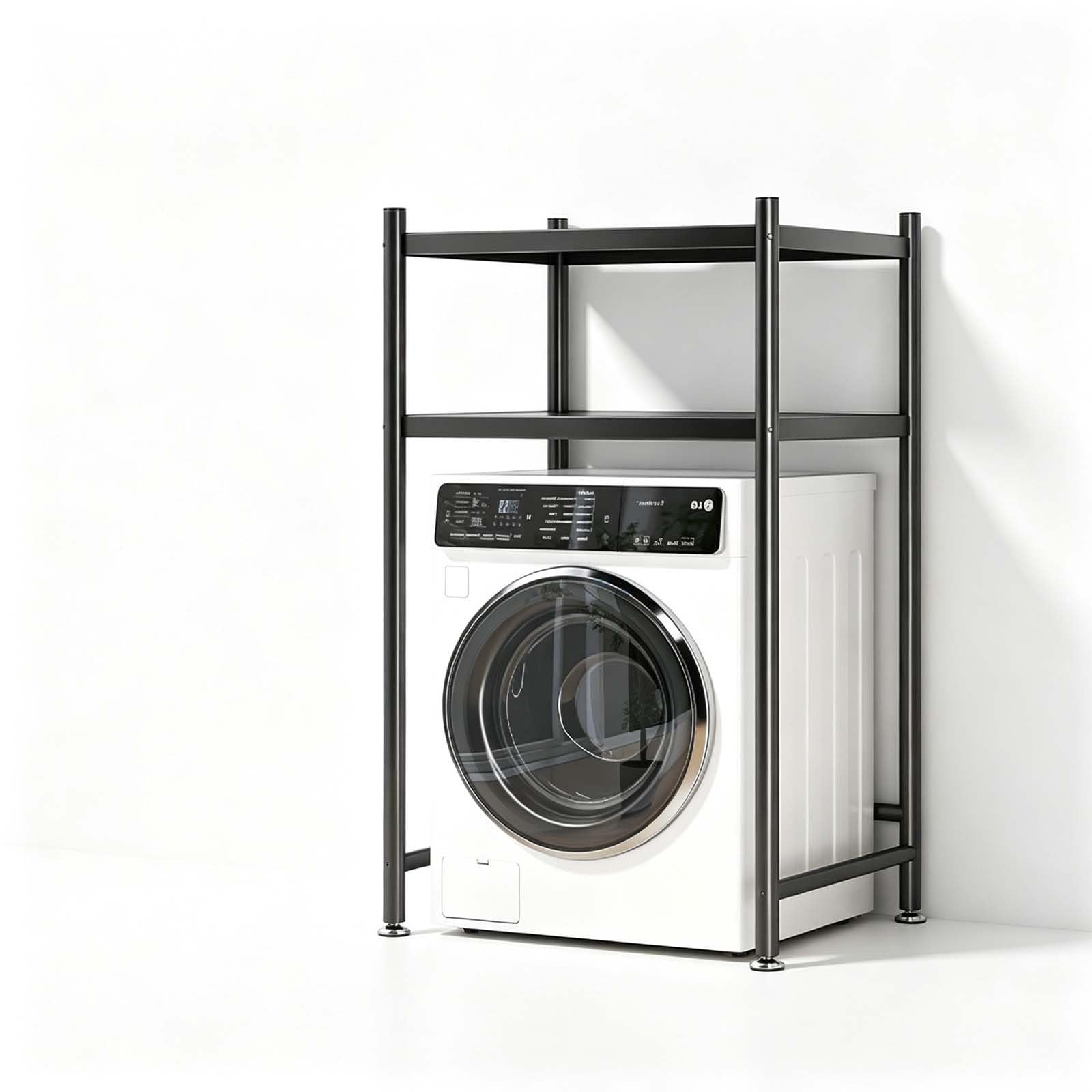 kumamart Over Washer Storage Shelf, Heavy Duty Metal Washing Machine Rack
