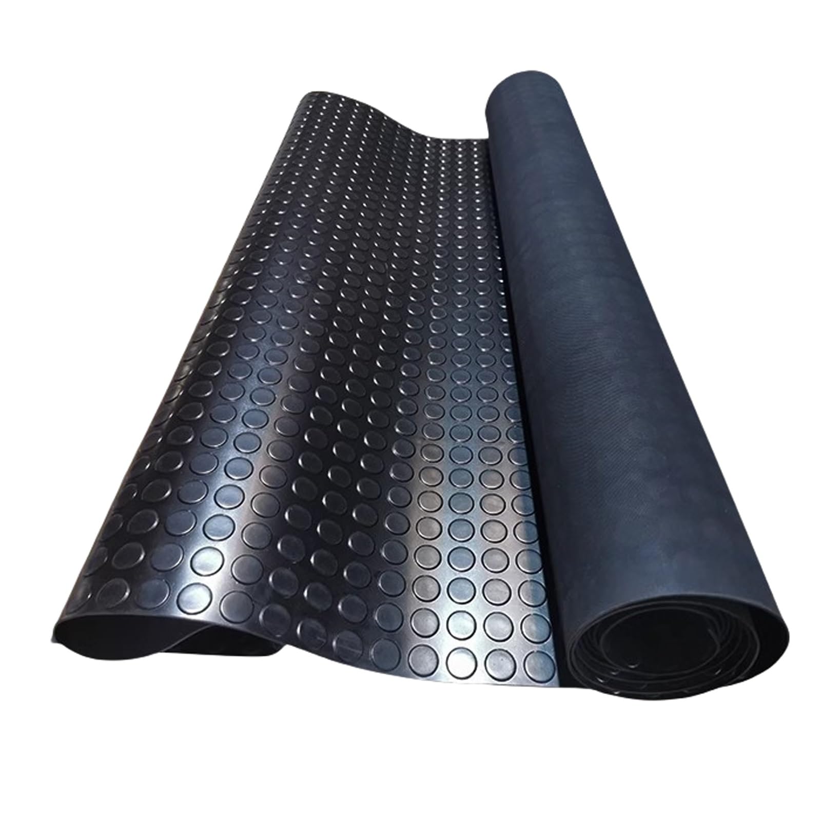 Genérico Alfombrilla de Goma Negra de 3 mm de Grosor - Antideslizante, ignífuga y Retardante de Llama - Versátil para garajes, almacenes y cocinas - Tamaño Recortable: 1 x 1,2 m (3,3 x 3,9 pies)
