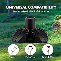 Vista 5 de KINGGEAR Accesorios para bastones de senderismo extra gruesos, resistentes al desgaste, adecuados para todos los bastones de senderismo regulares