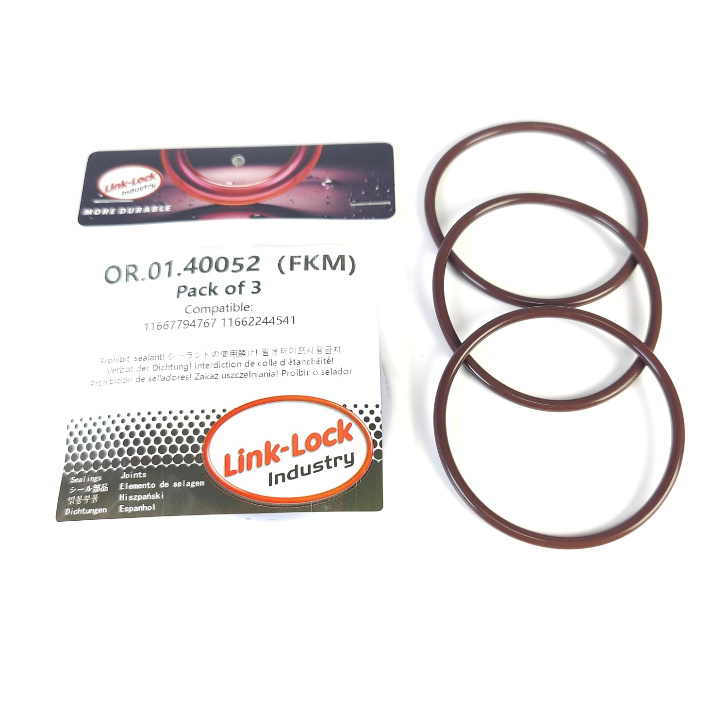 3PCS FKM Viton OR.01.40052 Engine Vacuum Pump O-Ring Gasket 11667794767 11662244541 for BMW M47 M57
