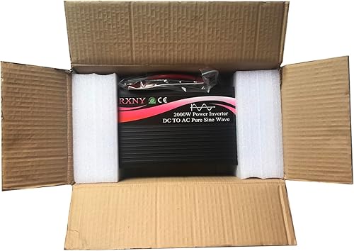 Miniatura 7 de Inversor de corriente de onda sinusoidal pura de 2000 W, 12 V CC a 110 V 120 V CA 60 HZ con pantalla LED para el sistema solar del hogar del coche/RV